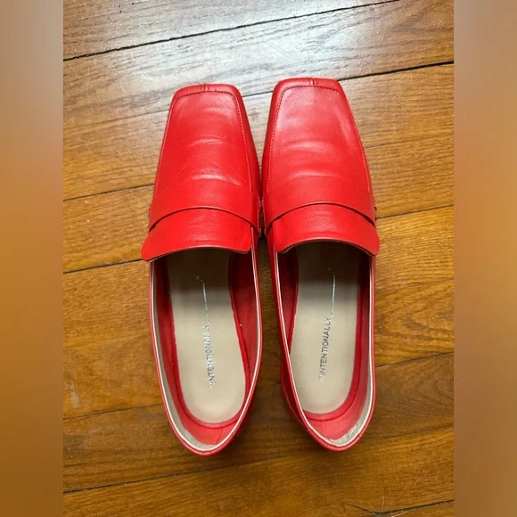 Intentionally Blank Pinky Loafer - Red, Sz 38 - Picture 3 of 5
